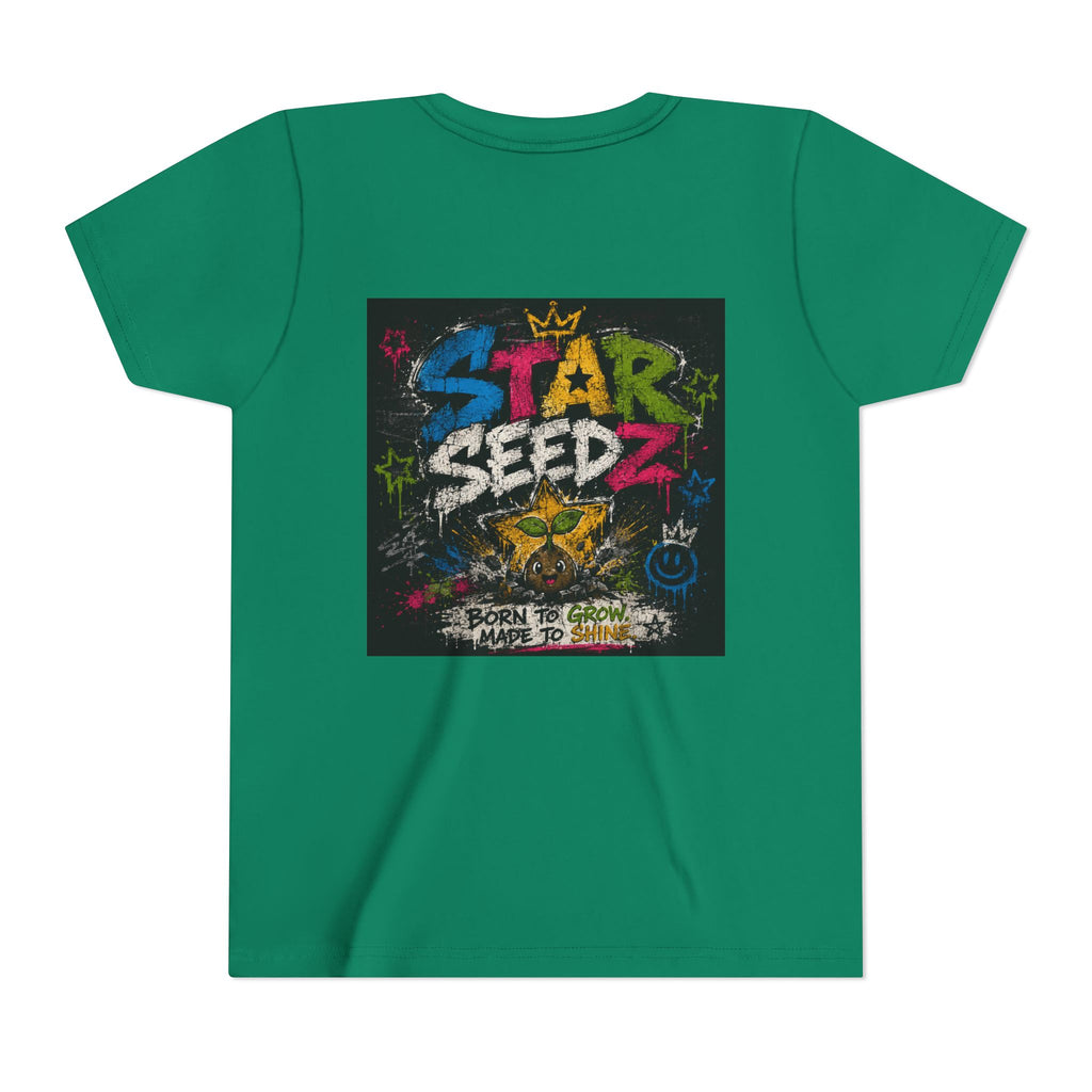 Youth T-Shirt — Star Seedz Colorful Graffiti Logo Tee ("Born to Shine")