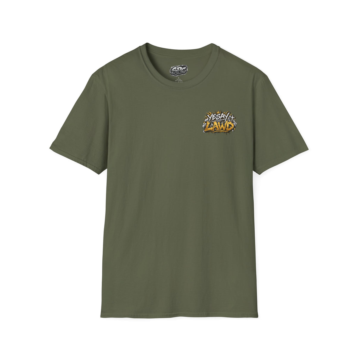 Skateboard Graffiti Chest Logo T-Shirt