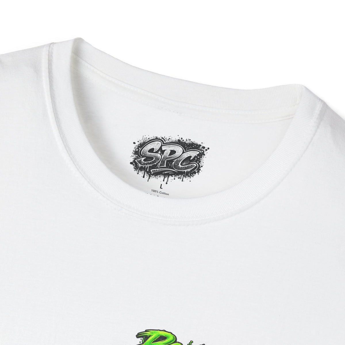 Possessed Monkey Graphic T-Shirt — Retro Green Horror Logo Tee