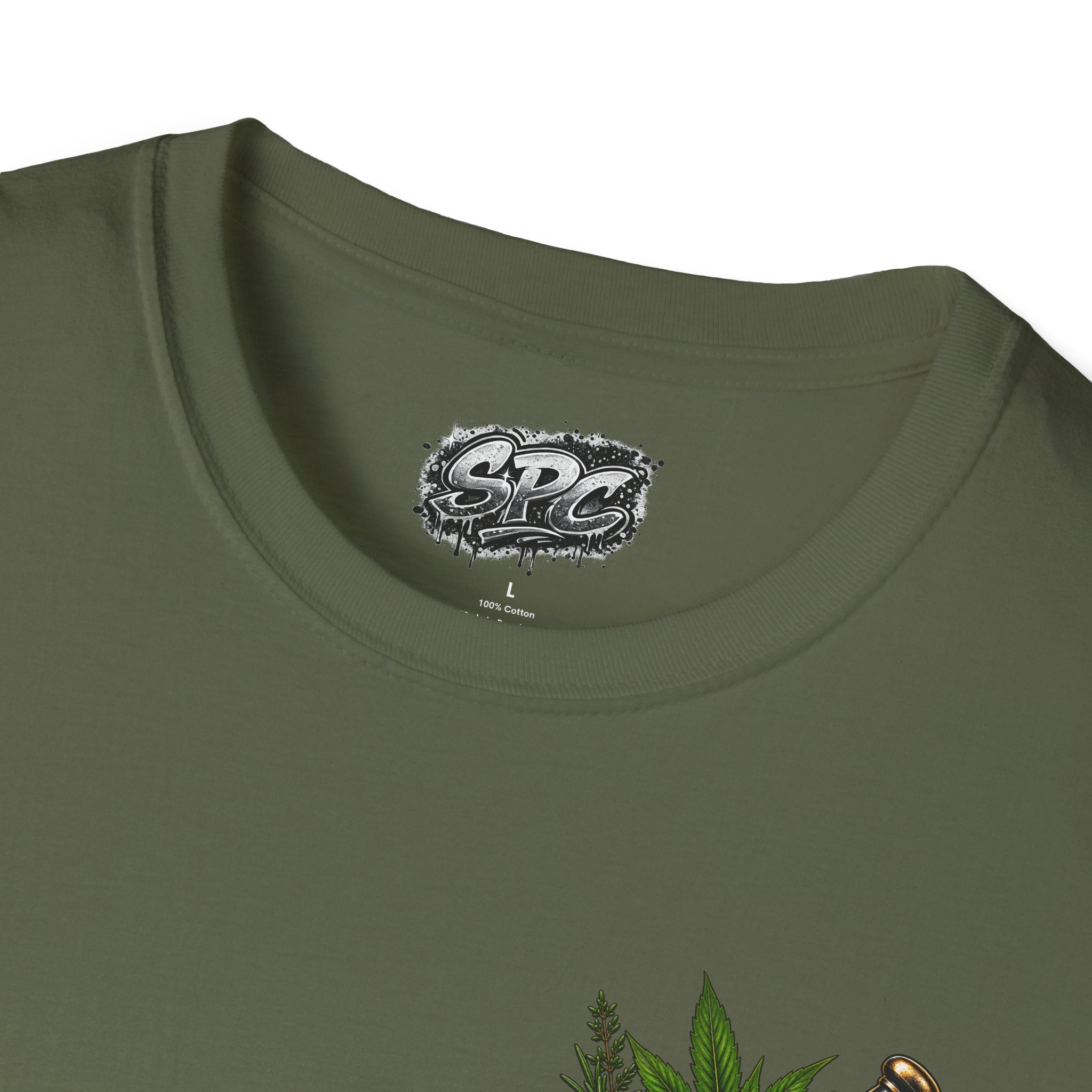 Herbal Apothecary T-Shirt — Mortar & Pestle Plant Pocket Graphic