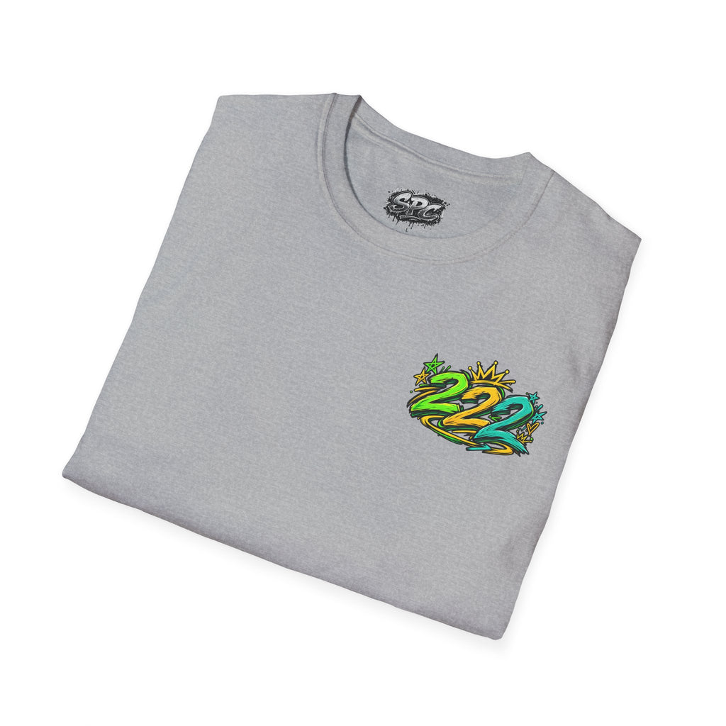 T-Shirt — Tropical "22" Chest Logo, Beach Vibes Graduation or 2022 Reunion Tee