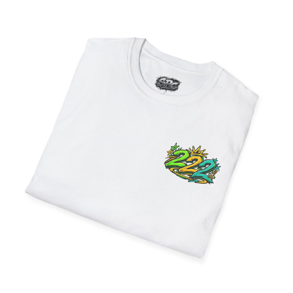 T-Shirt — Tropical "22" Chest Logo, Beach Vibes Graduation or 2022 Reunion Tee
