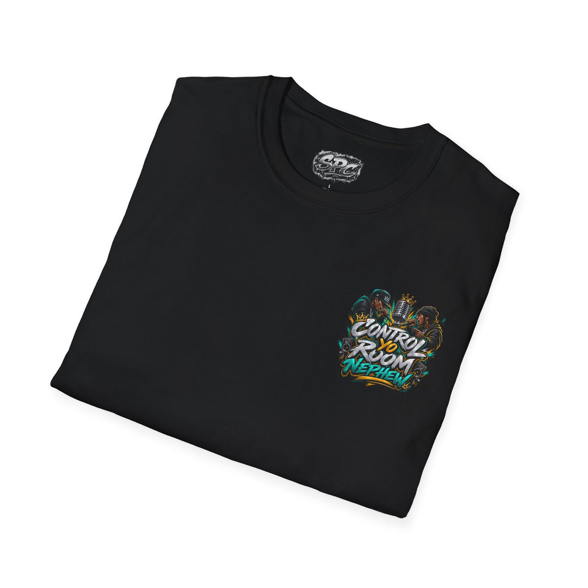 Control the Room Vibes T-Shirt — Graphic Pocket Logo Tee