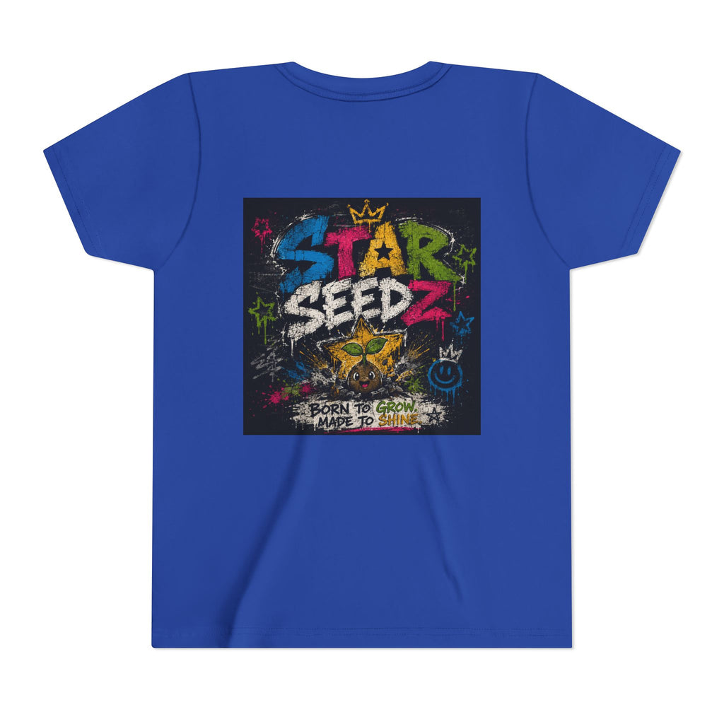 Youth T-Shirt — Star Seedz Colorful Graffiti Logo Tee ("Born to Shine")