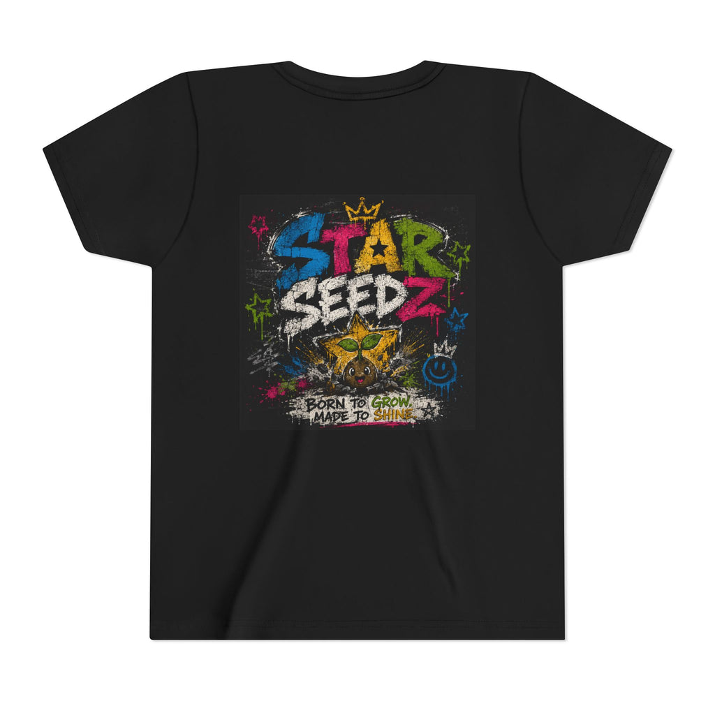 Youth T-Shirt — Star Seedz Colorful Graffiti Logo Tee ("Born to Shine")