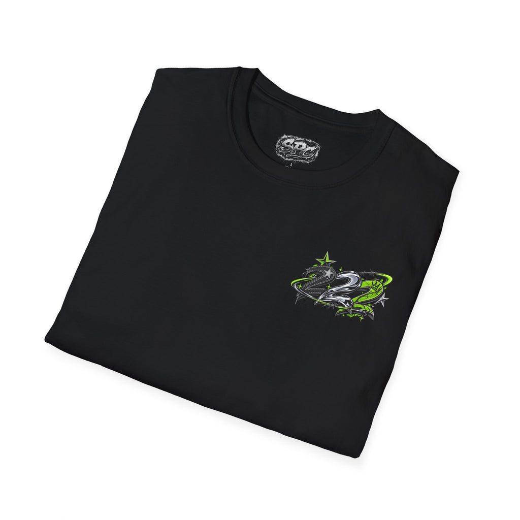 Racing Graphic T‑Shirt — Green Drift Emblem