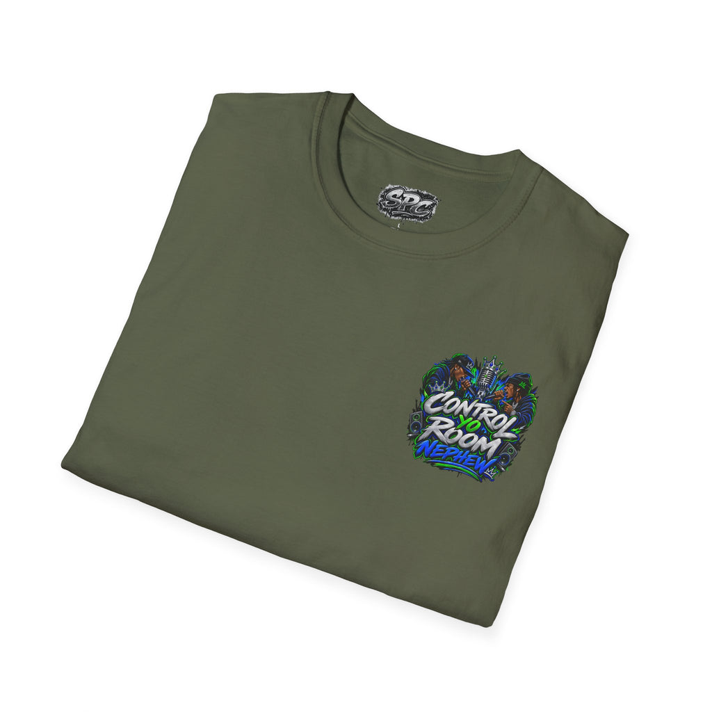 Control Room Vibes T-Shirt — Retro Neon Graphic Tee
