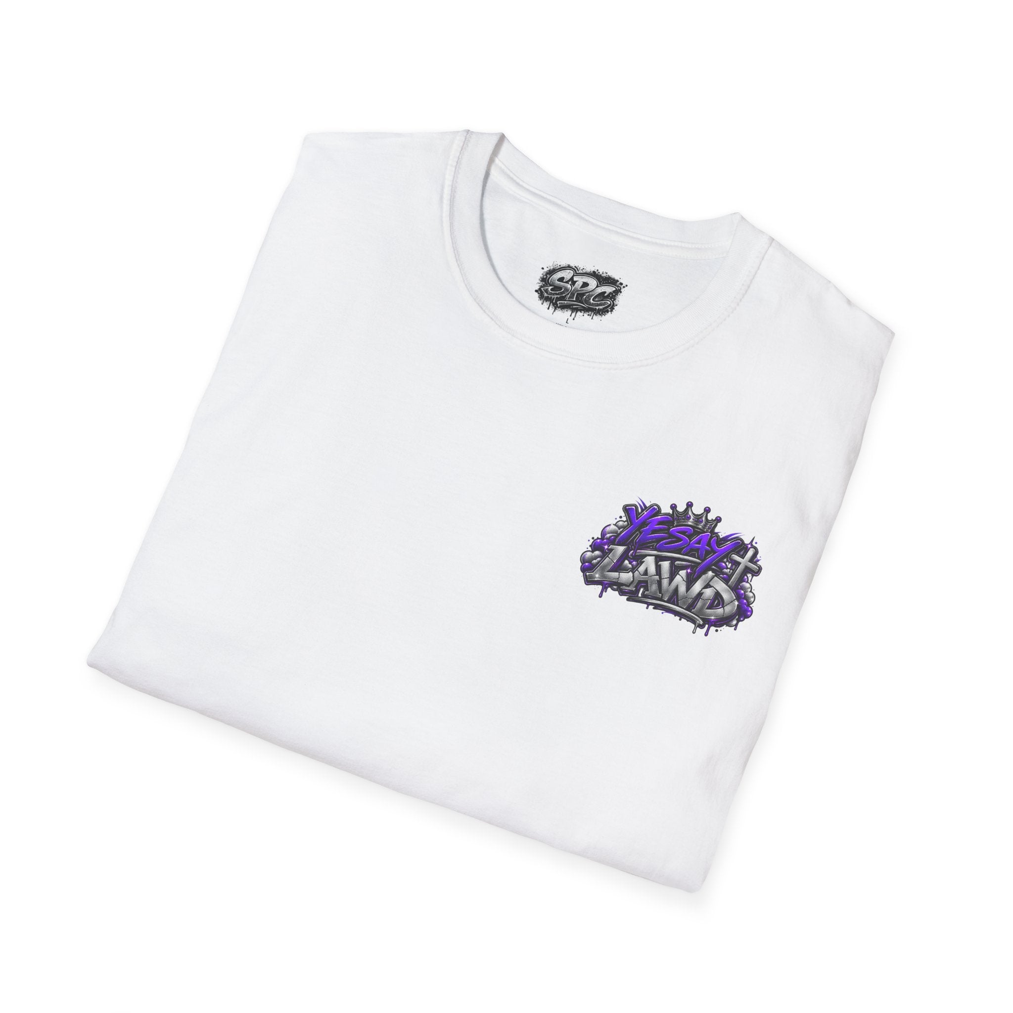 T-Shirt — Gnarled Purple 'LAW' Street Graffiti Logo