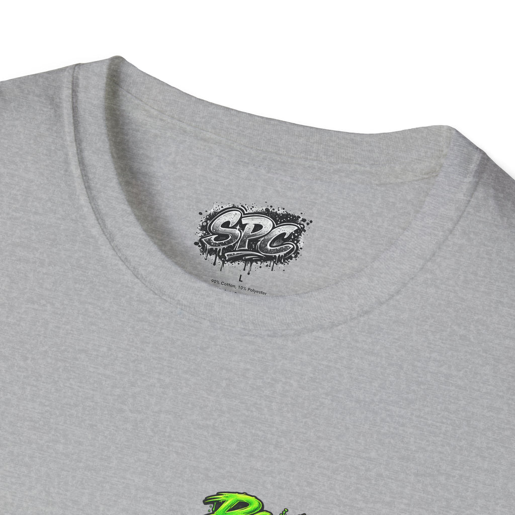 Possessed Monkey Graphic T-Shirt — Retro Green Horror Logo Tee