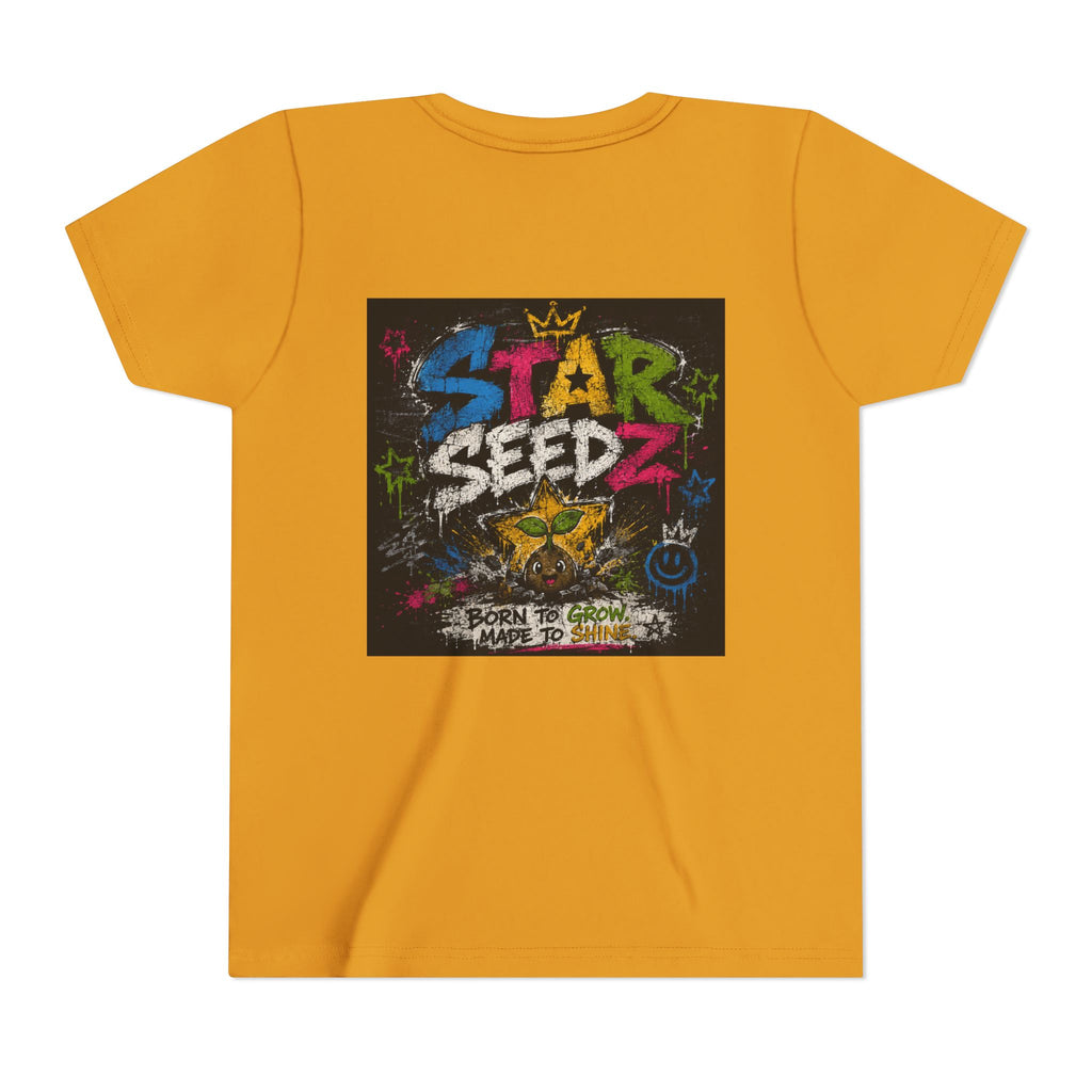 Youth T-Shirt — Star Seedz Colorful Graffiti Logo Tee ("Born to Shine")