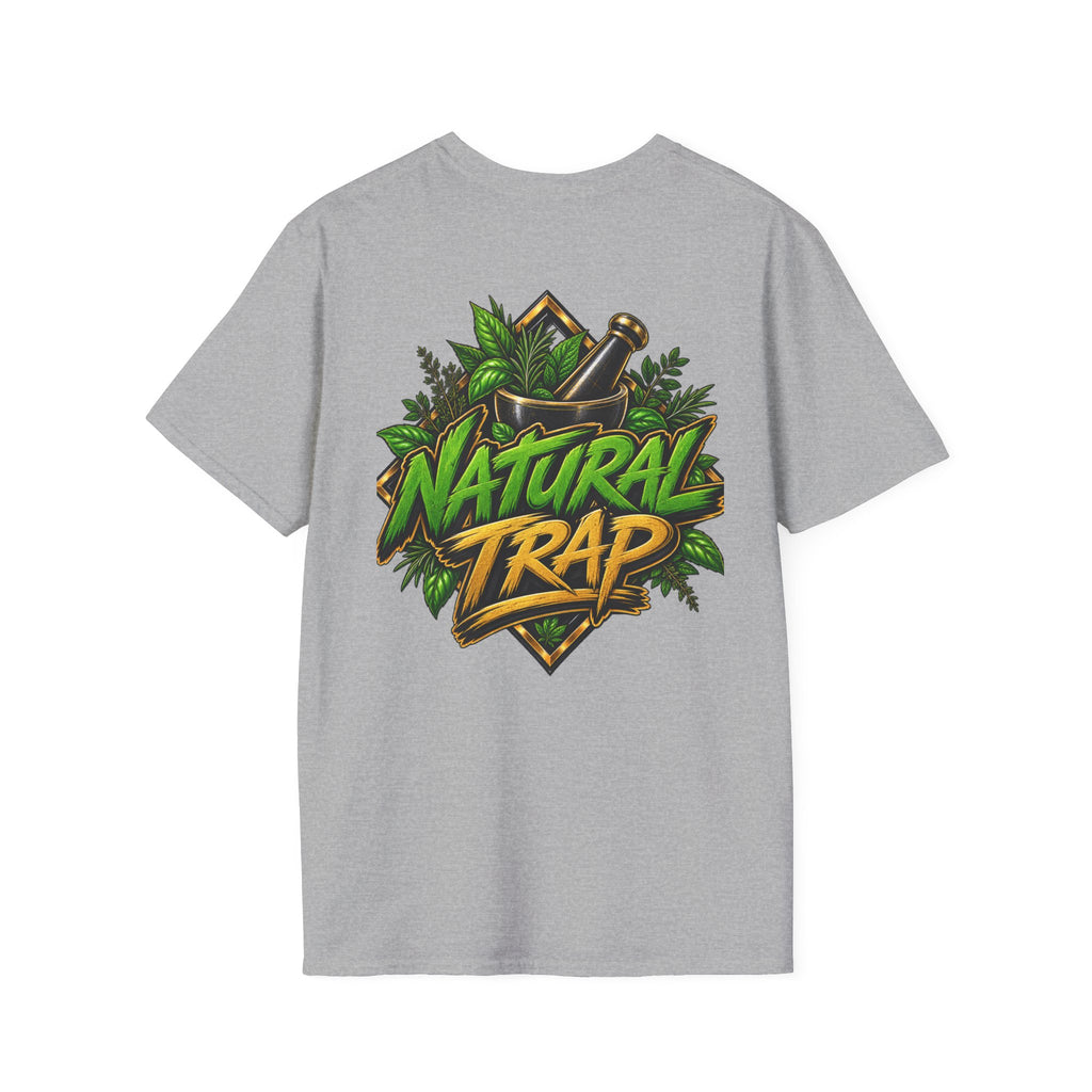 Herbal Apothecary T-Shirt — Mortar & Pestle Plant Pocket Graphic