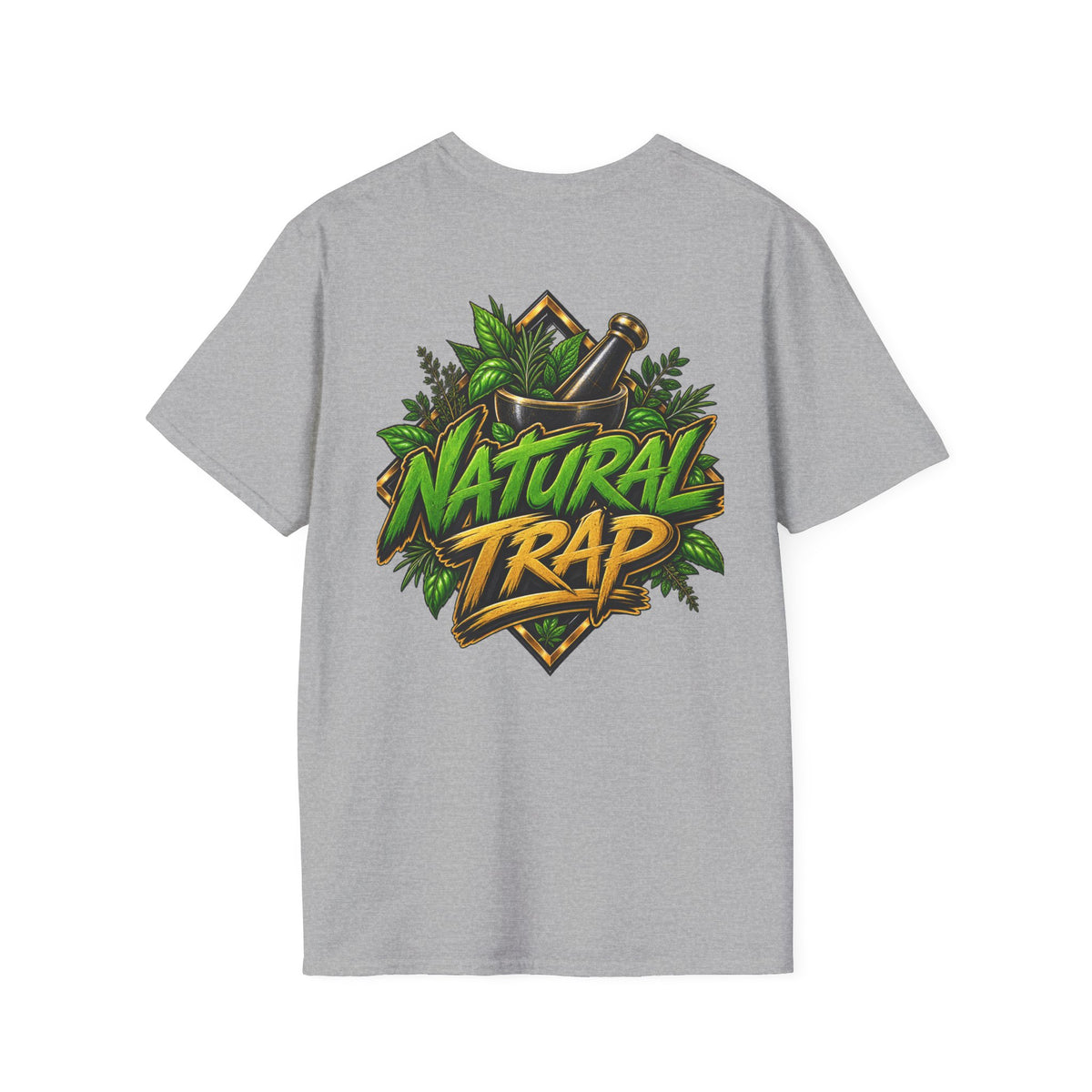 Herbal Apothecary T-Shirt — Mortar & Pestle Plant Pocket Graphic