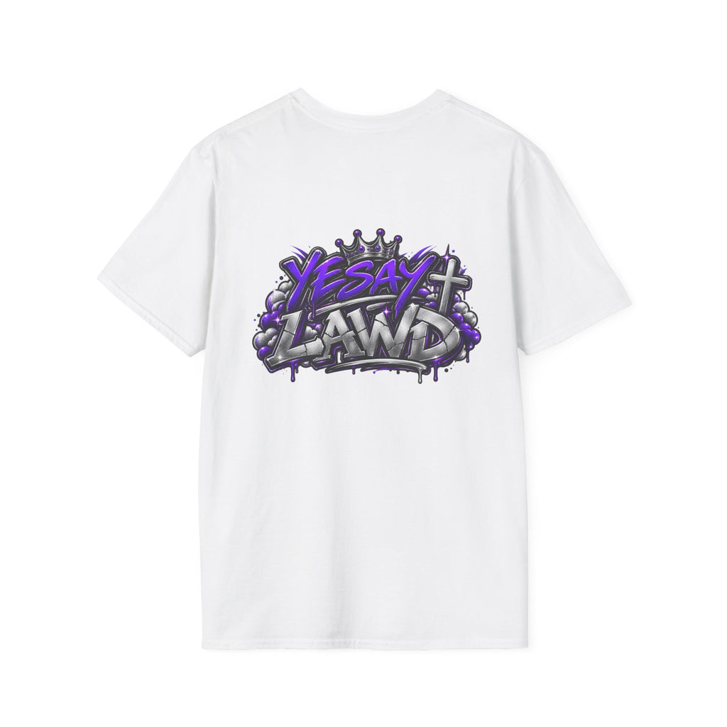 T-Shirt — Gnarled Purple 'LAW' Street Graffiti Logo