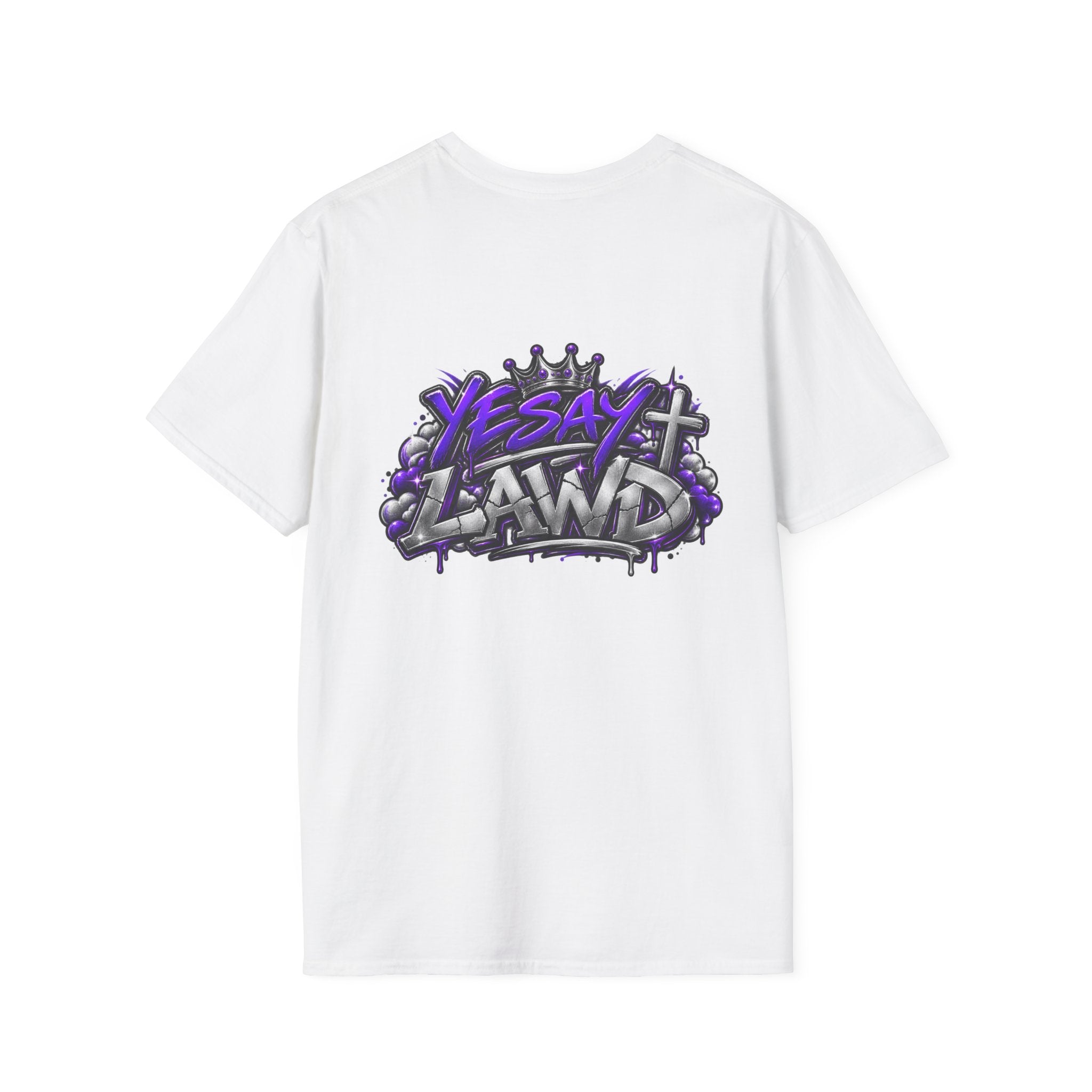 T-Shirt — Gnarled Purple 'LAW' Street Graffiti Logo