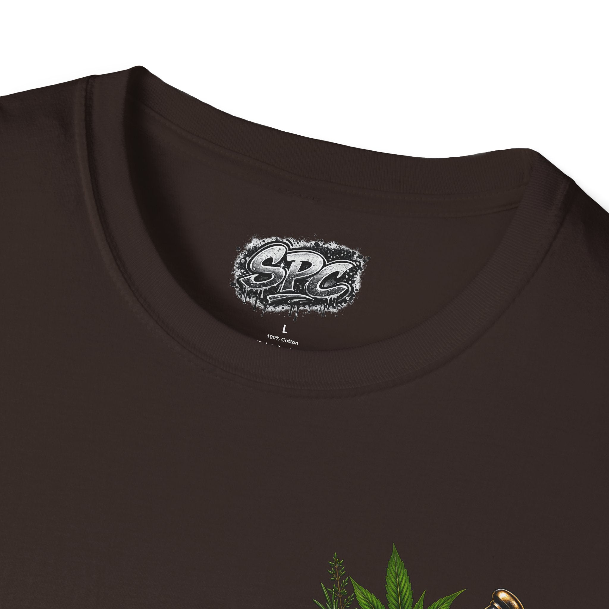 Herbal Apothecary T-Shirt — Mortar & Pestle Plant Pocket Graphic