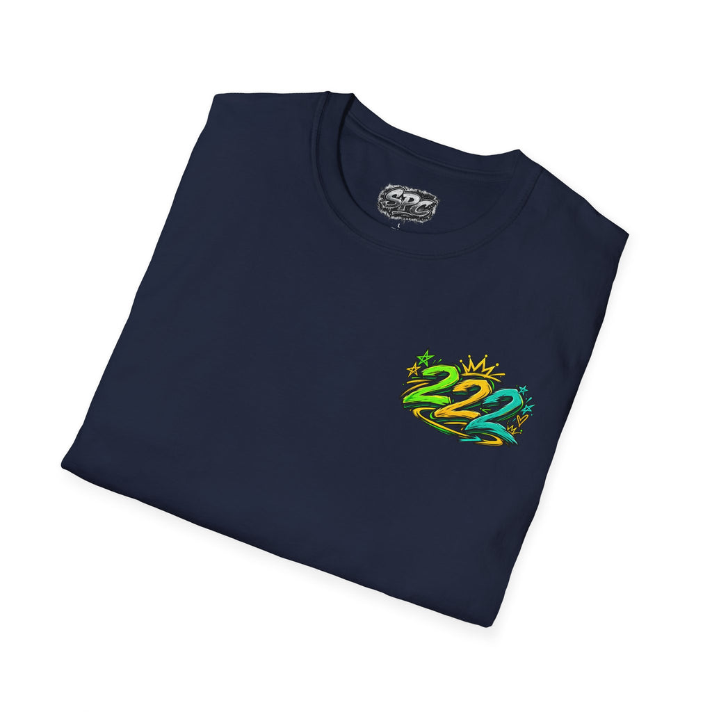 T-Shirt — Tropical "22" Chest Logo, Beach Vibes Graduation or 2022 Reunion Tee