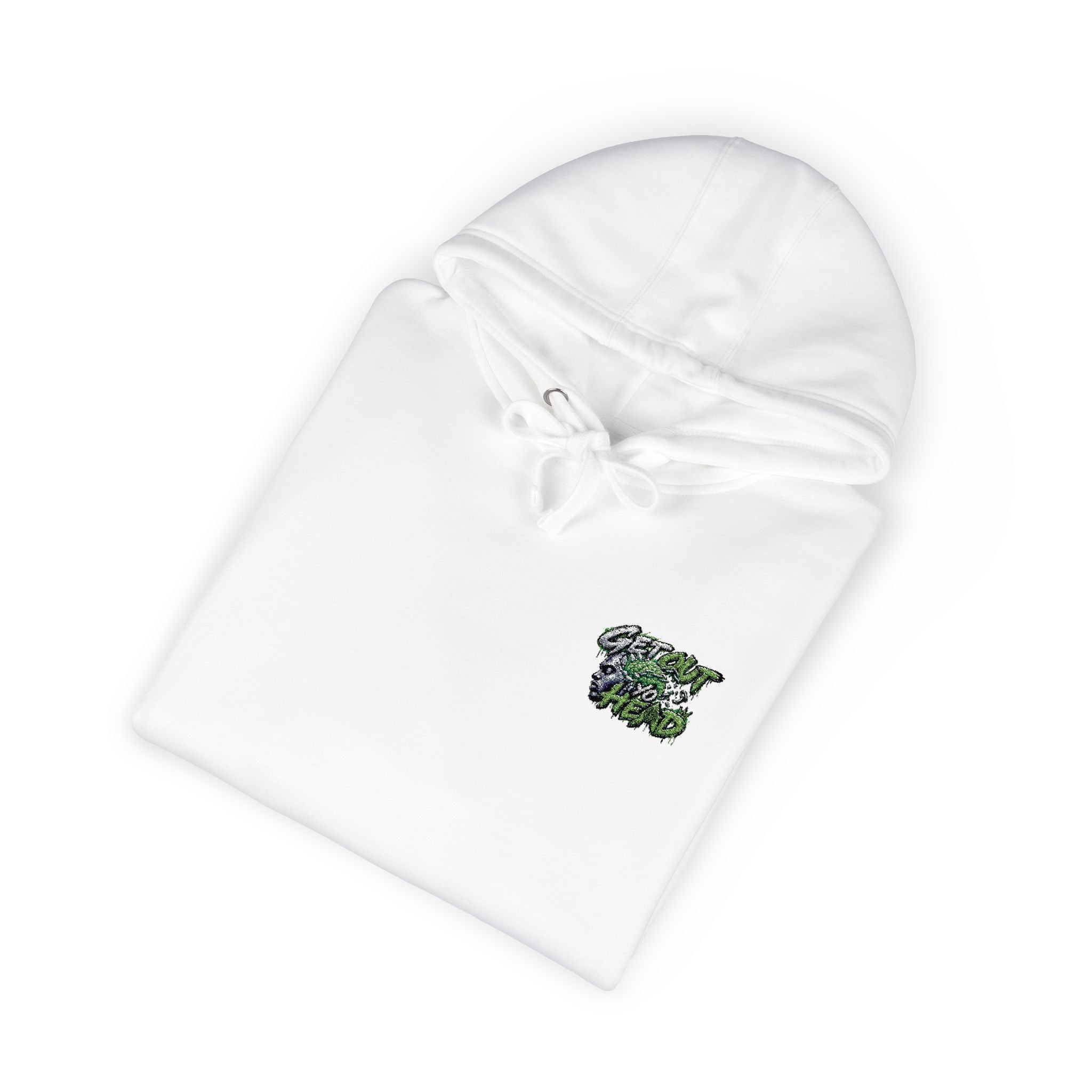 Hoodie — Green Floral Camo Chest & Sleeve Logo