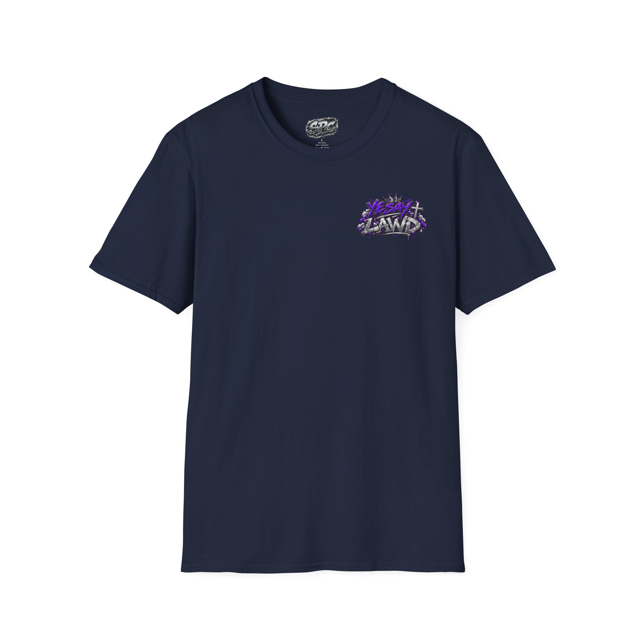 T-Shirt — Gnarled Purple 'LAW' Street Graffiti Logo