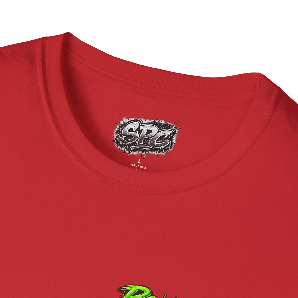 Possessed Monkey Graphic T-Shirt — Retro Green Horror Logo Tee