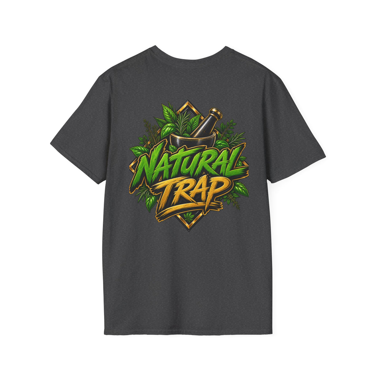 Herbal Apothecary T-Shirt — Mortar & Pestle Plant Pocket Graphic