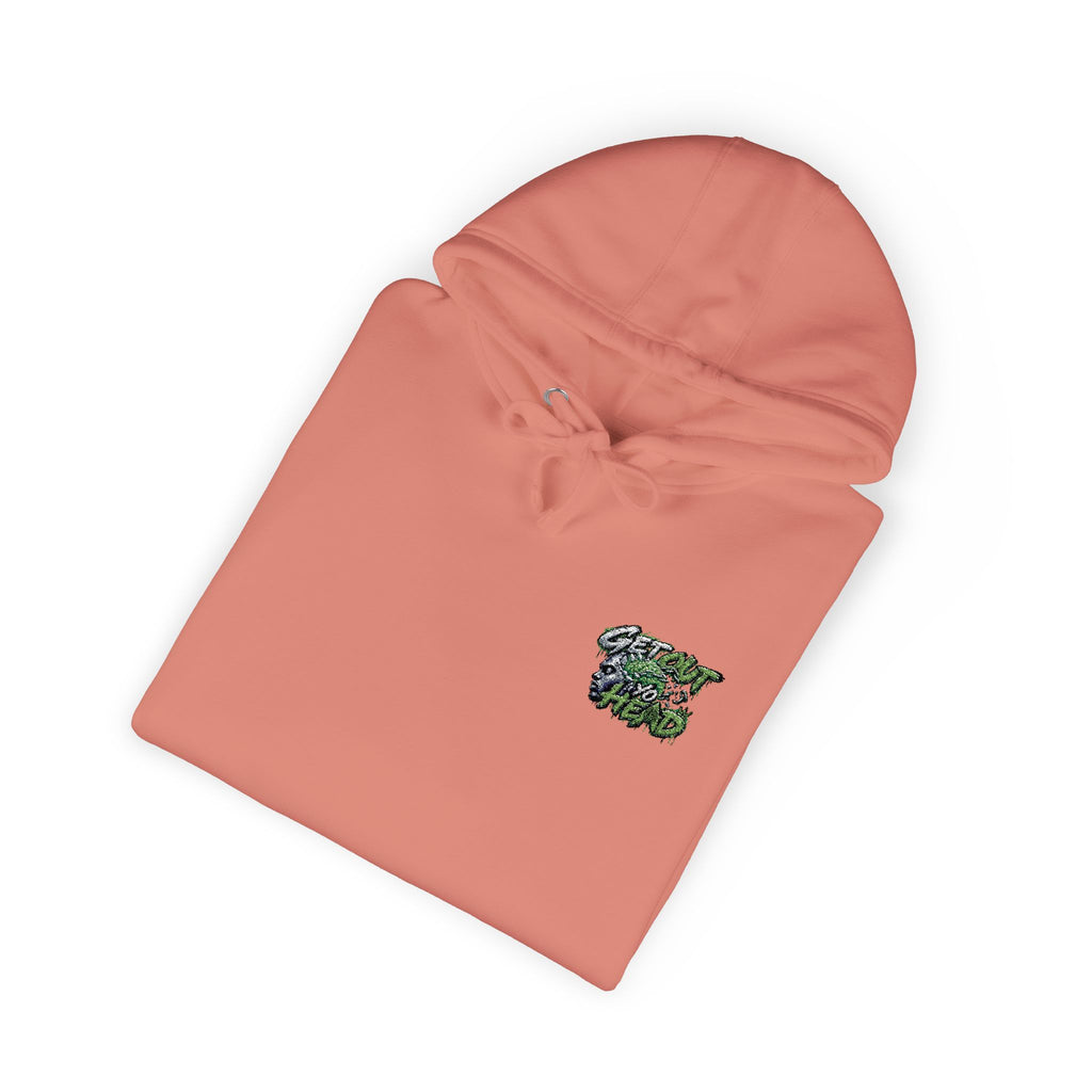 Hoodie — Green Floral Camo Chest & Sleeve Logo