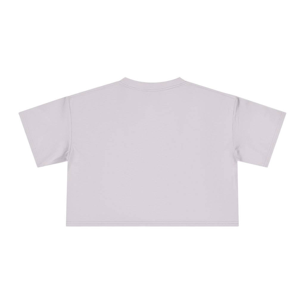 Nutty Postpartum Crewneck Crop Tee — "Nutty Postpartum" Graphic Women's Crop Tee