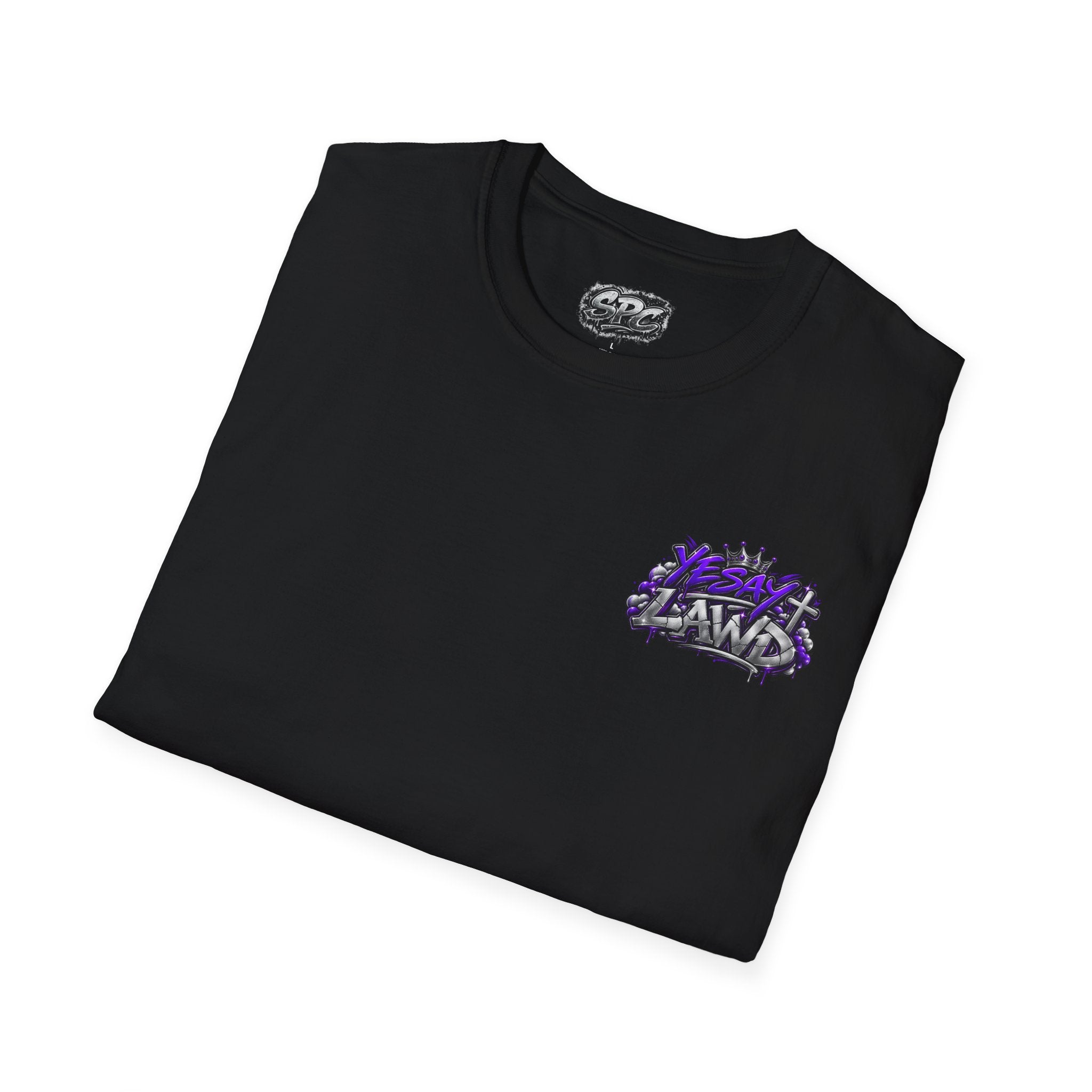 T-Shirt — Gnarled Purple 'LAW' Street Graffiti Logo