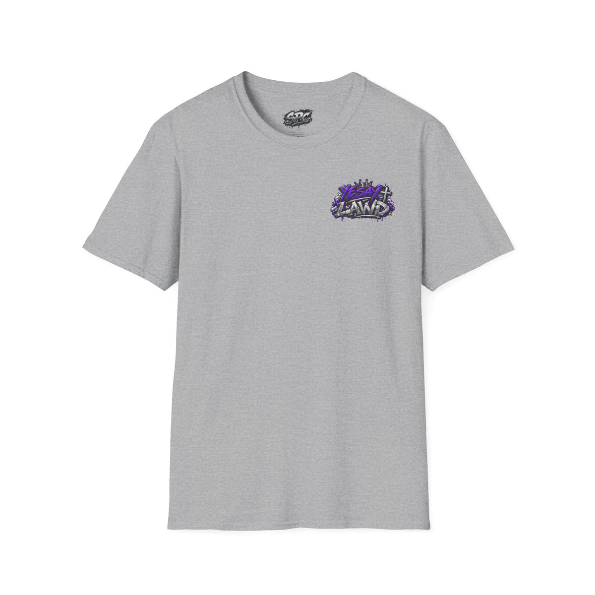 T-Shirt — Gnarled Purple 'LAW' Street Graffiti Logo