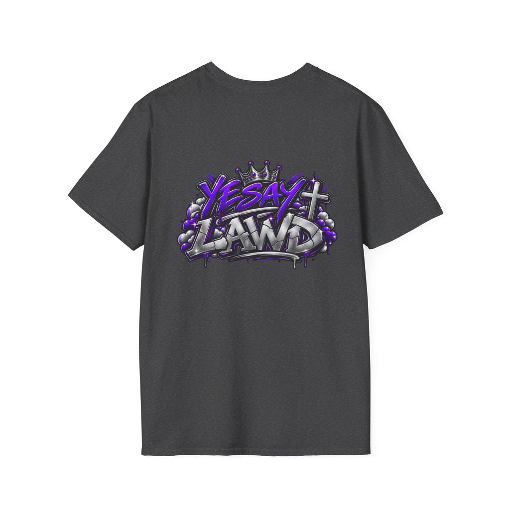 T-Shirt — Gnarled Purple 'LAW' Street Graffiti Logo