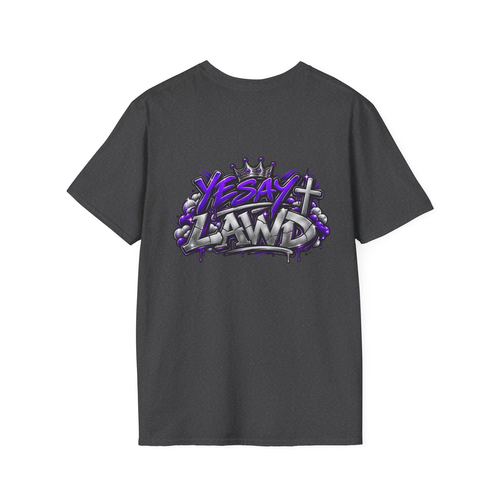 T-Shirt — Gnarled Purple 'LAW' Street Graffiti Logo