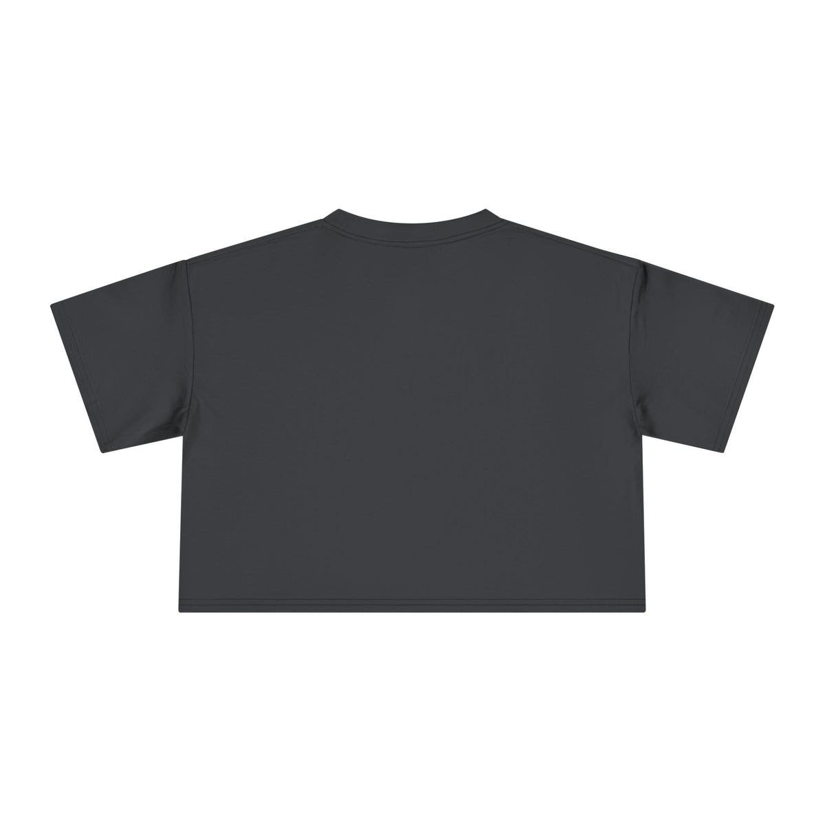 Nutty Postpartum Crewneck Crop Tee — "Nutty Postpartum" Graphic Women's Crop Tee