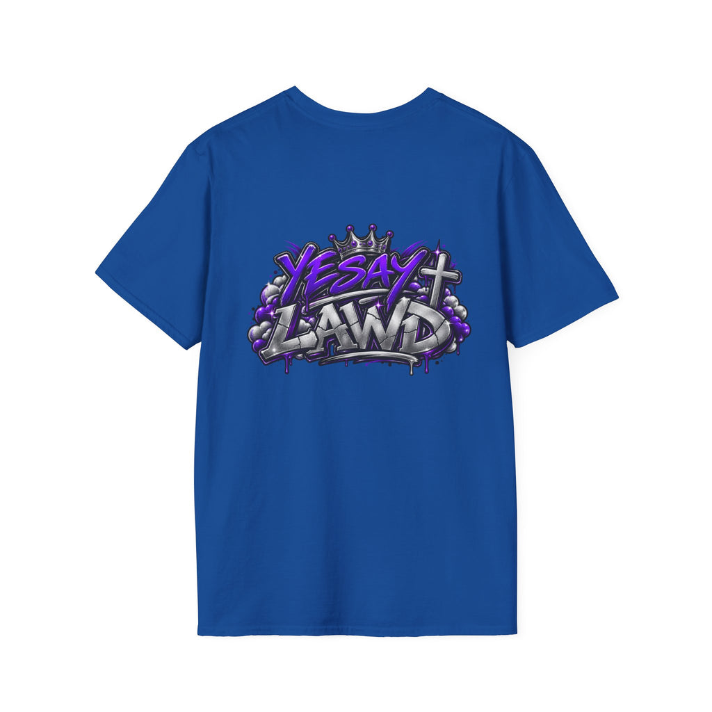 T-Shirt — Gnarled Purple 'LAW' Street Graffiti Logo