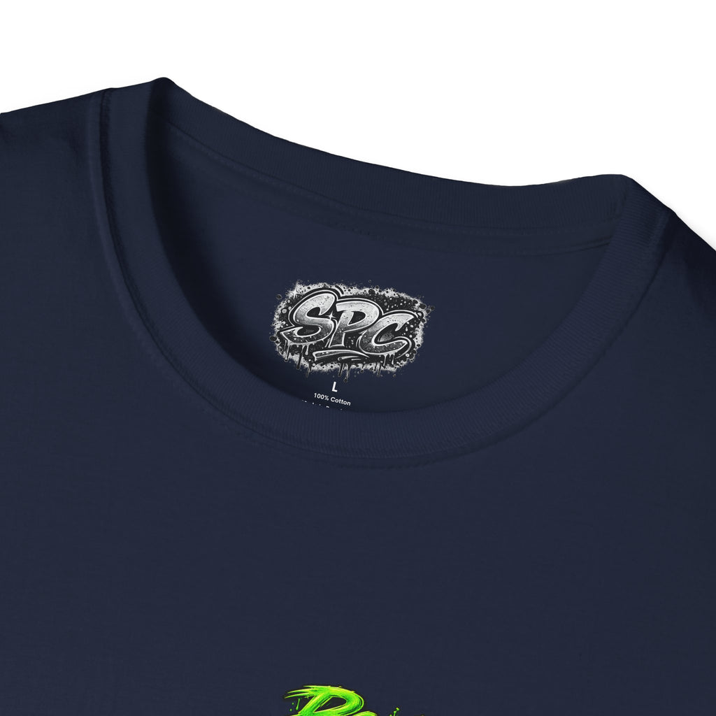 Possessed Monkey Graphic T-Shirt — Retro Green Horror Logo Tee
