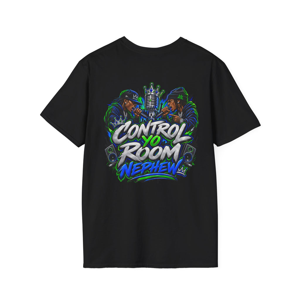 Control Room Vibes T-Shirt — Retro Neon Graphic Tee