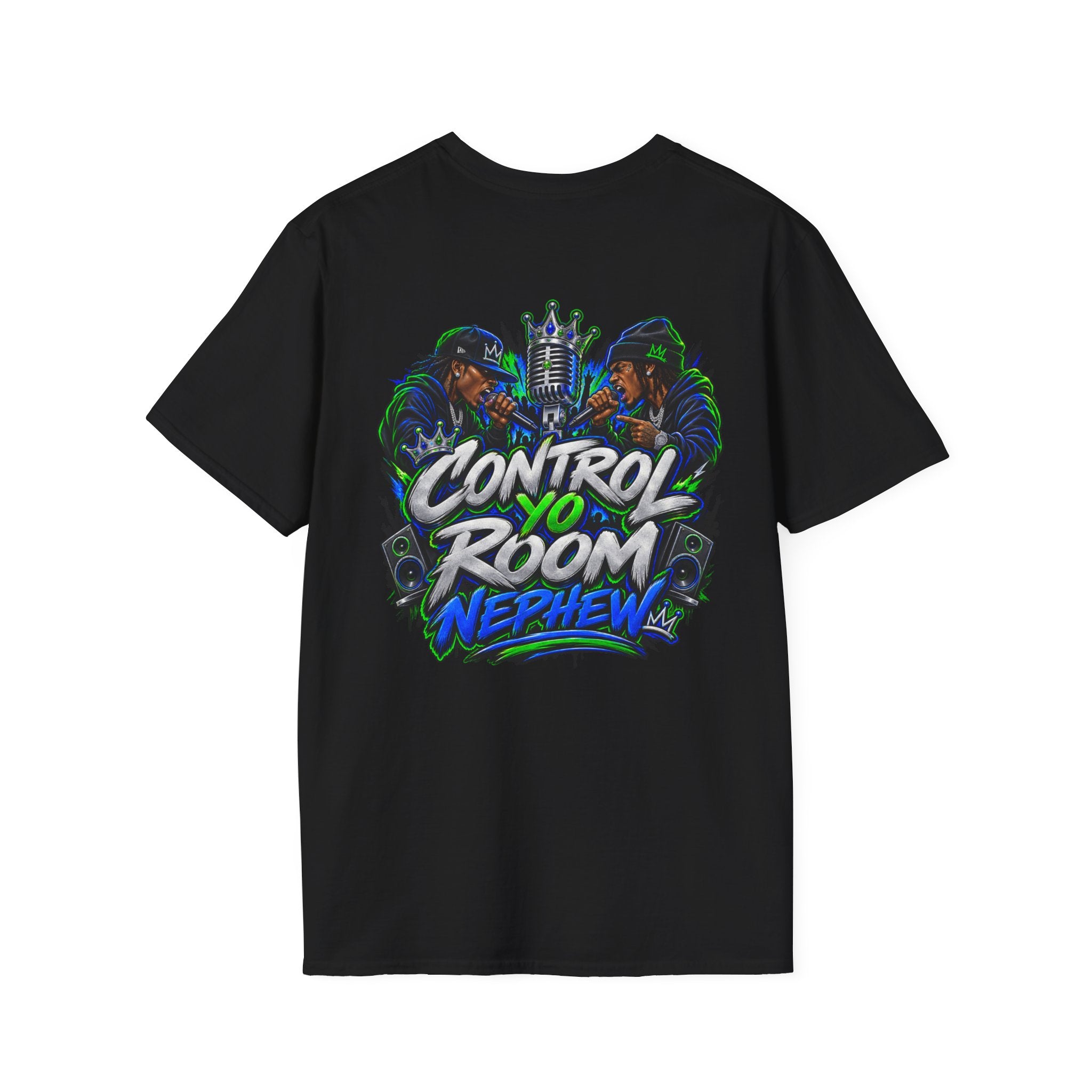 Control Room Vibes T-Shirt — Retro Neon Graphic Tee