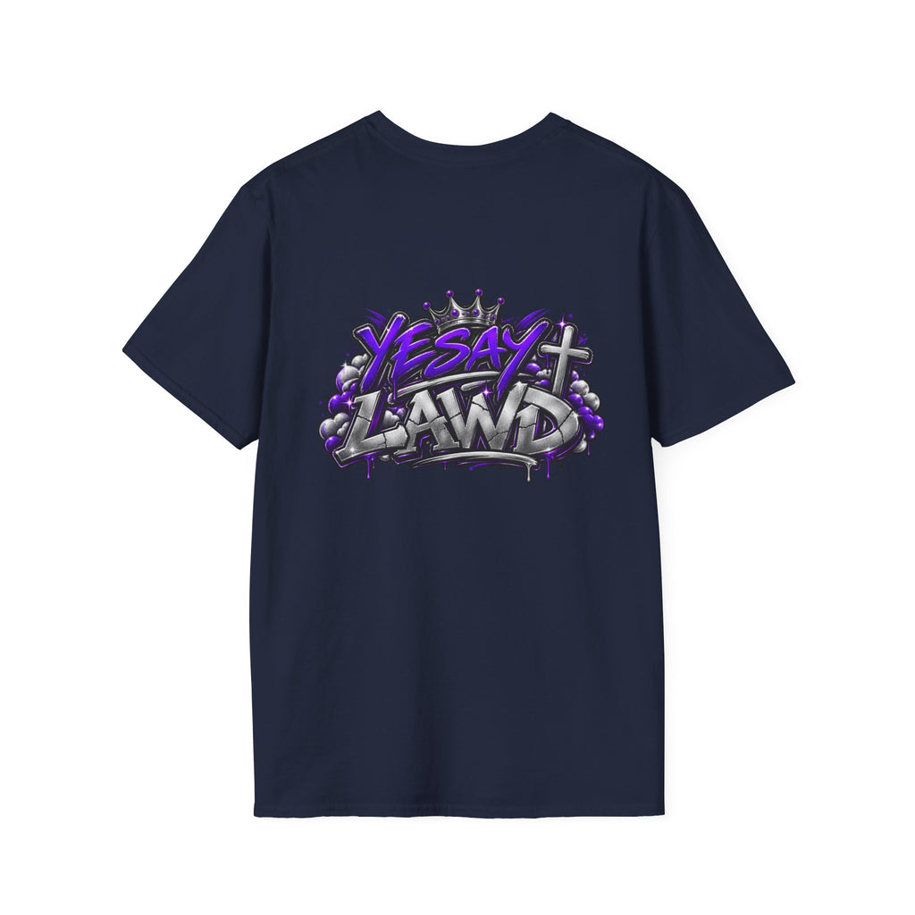 T-Shirt — Gnarled Purple 'LAW' Street Graffiti Logo