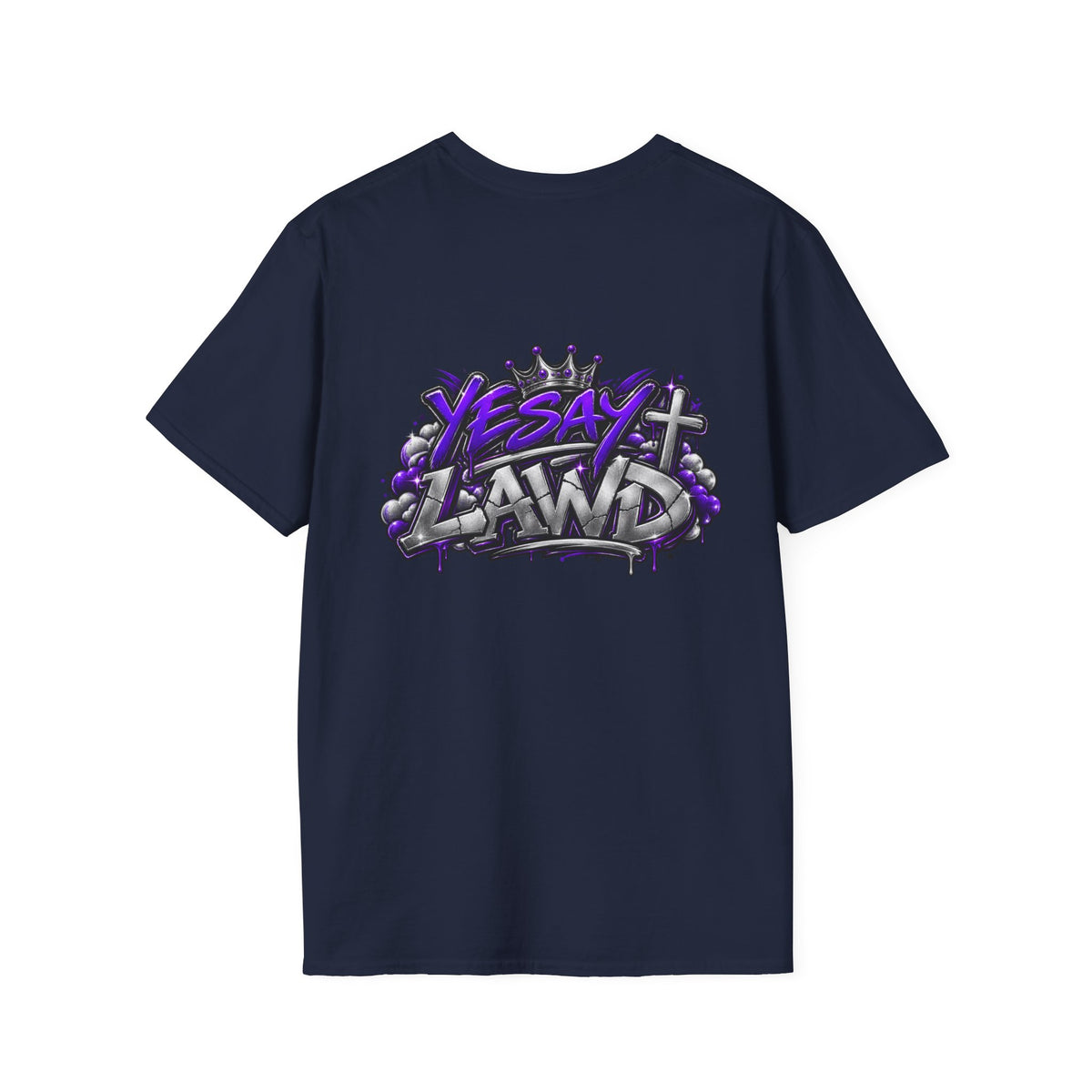 T-Shirt — Gnarled Purple 'LAW' Street Graffiti Logo