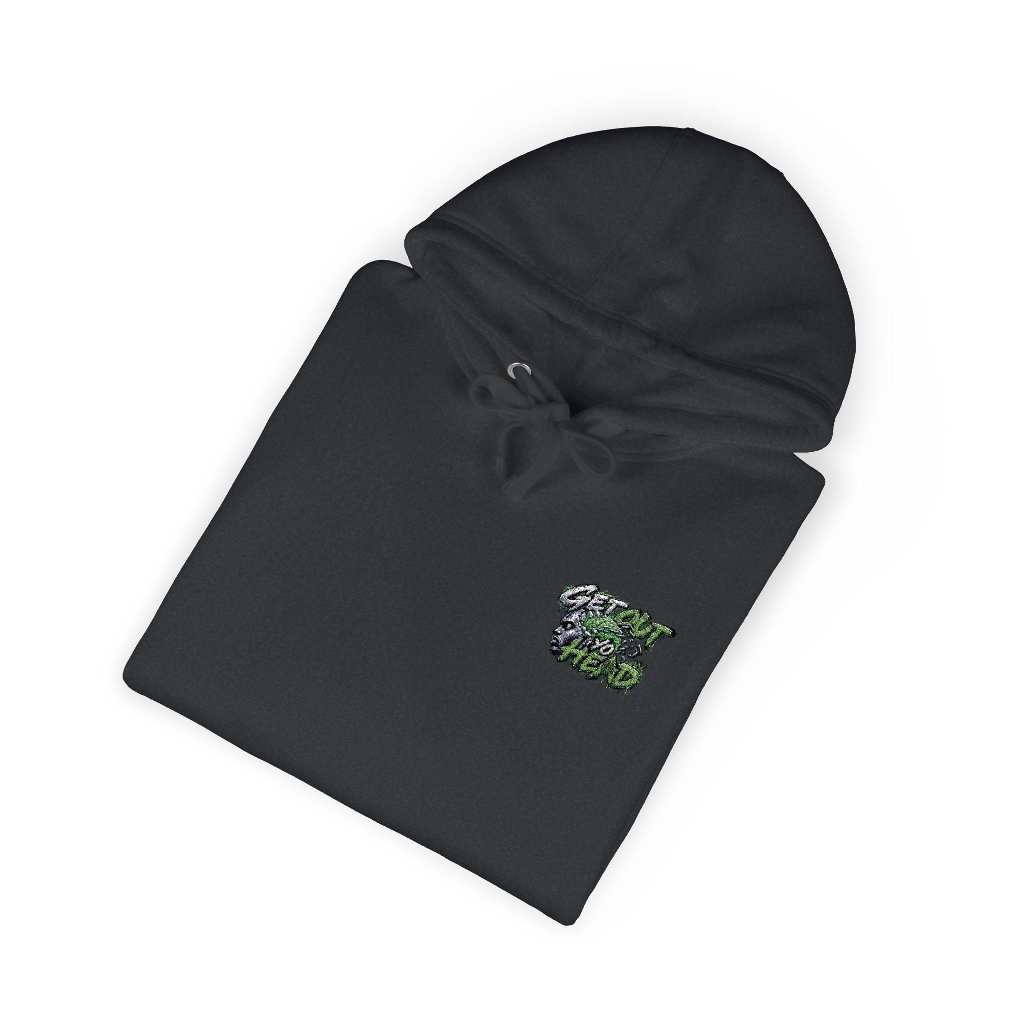 Hoodie — Green Floral Camo Chest & Sleeve Logo
