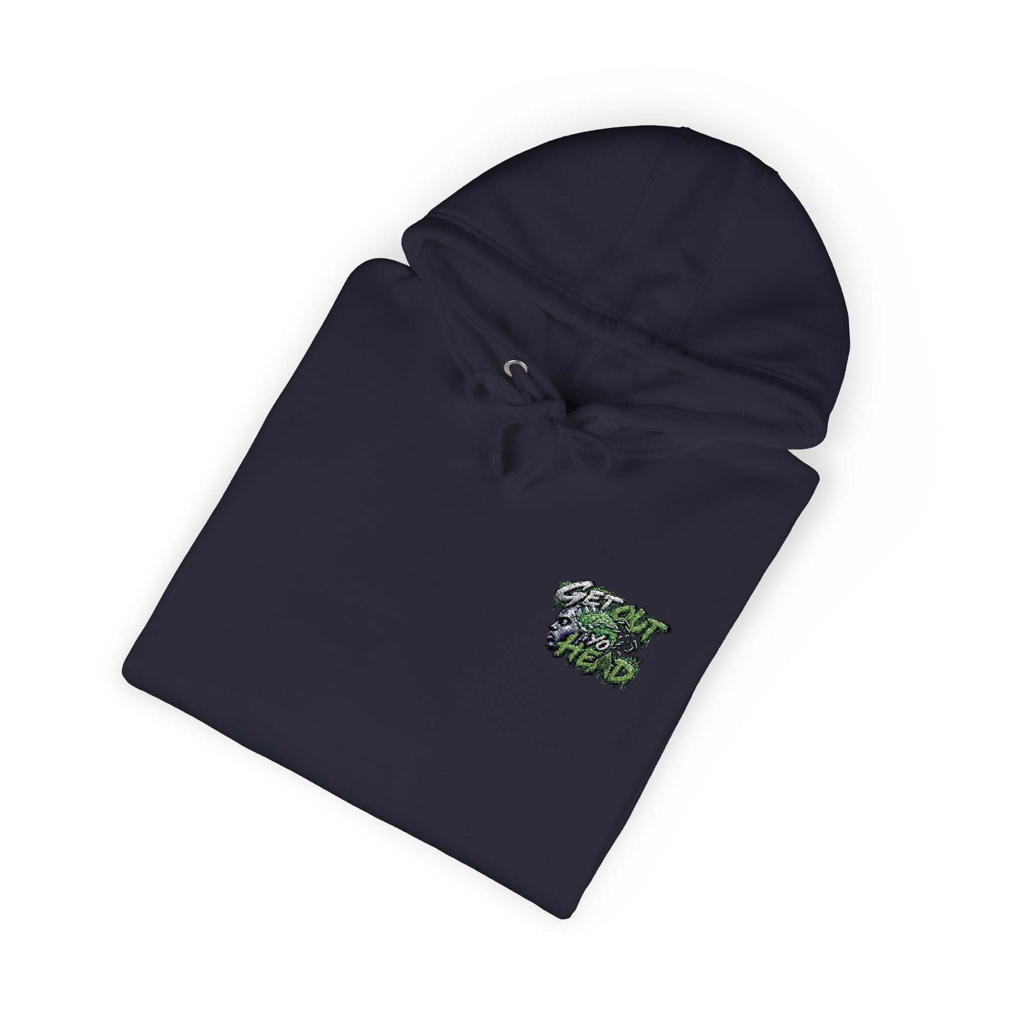 Hoodie — Green Floral Camo Chest & Sleeve Logo