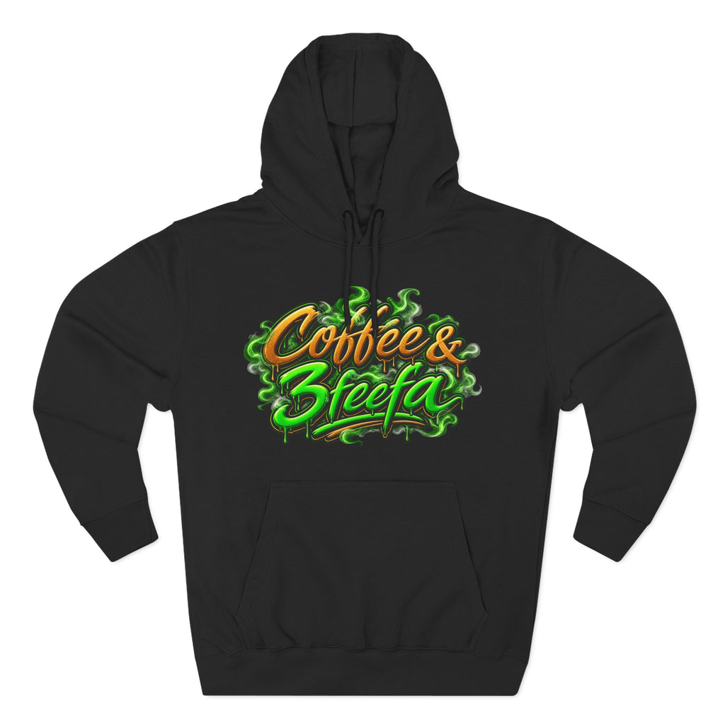 Coffee & Steefa Hoodie — Cannabis Coffee Graphic Pullover