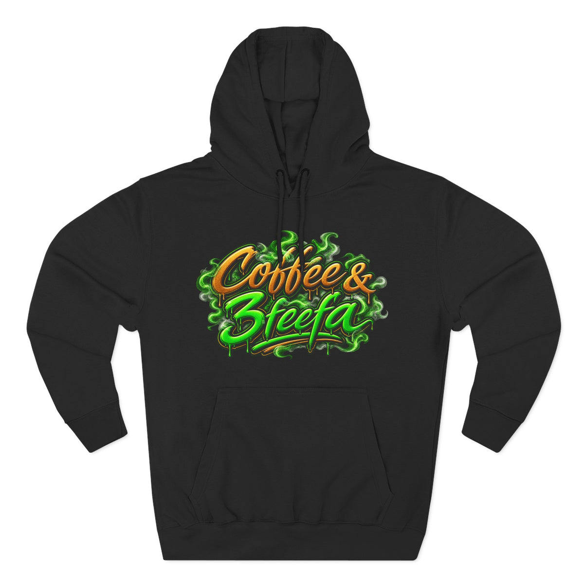 Coffee & Steefa Hoodie — Cannabis Coffee Graphic Pullover