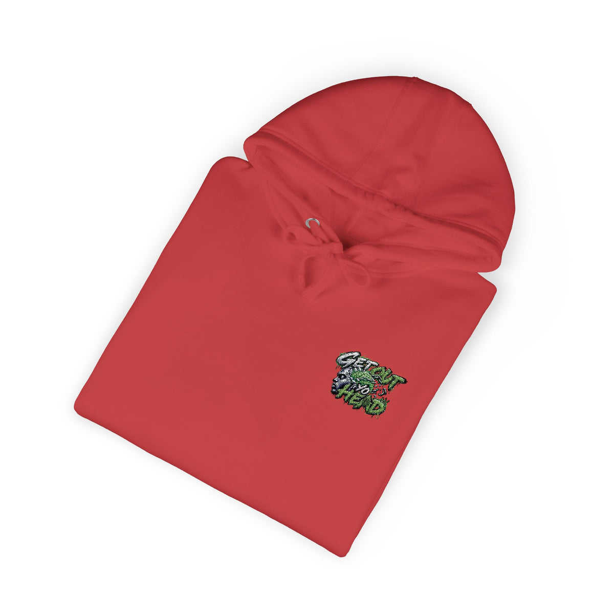 Hoodie — Green Floral Camo Chest & Sleeve Logo