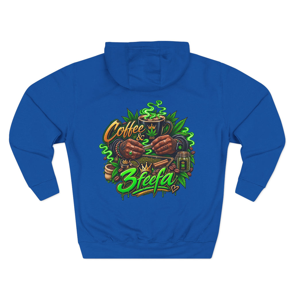 Coffee & Steefa Hoodie — Cannabis Coffee Graphic Pullover