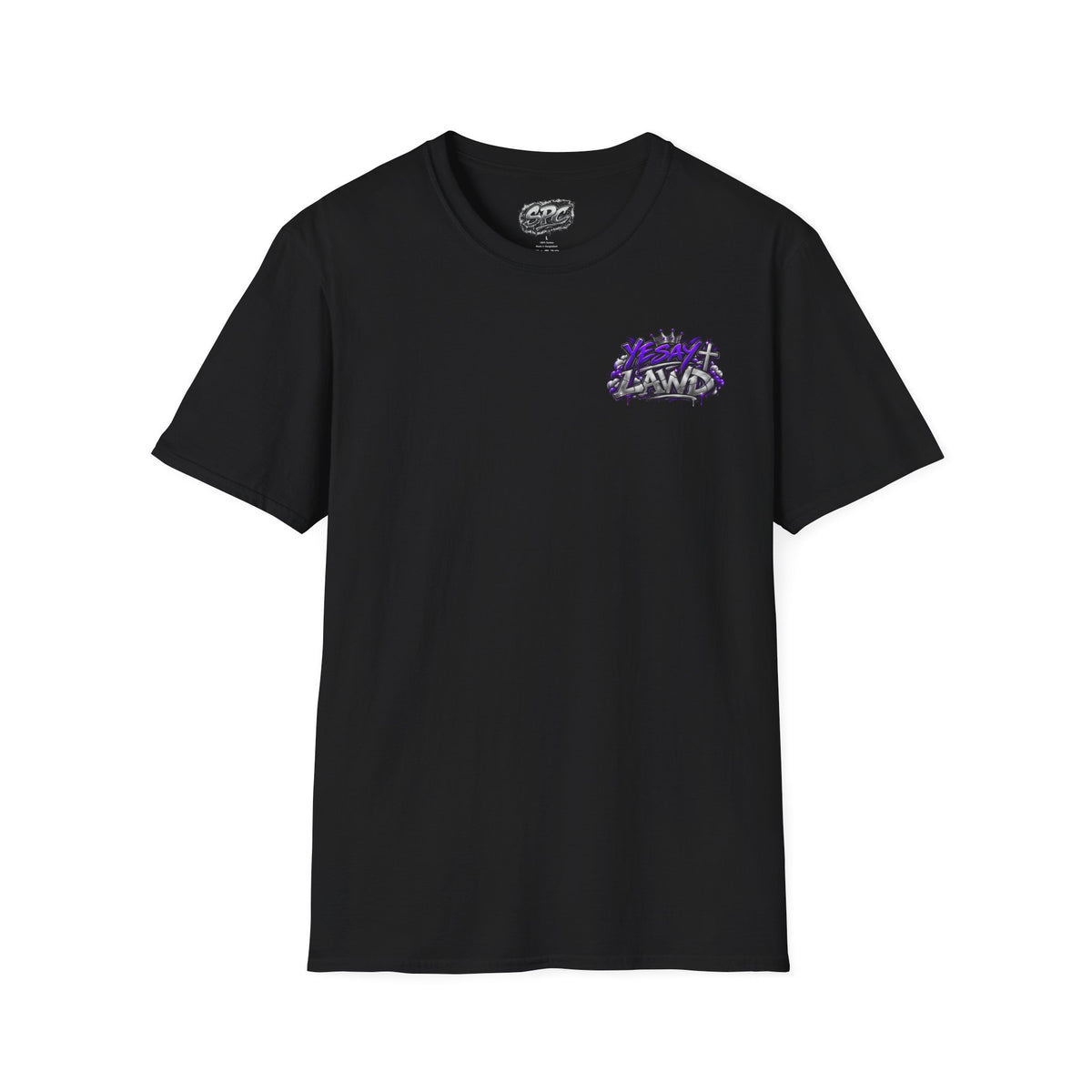 T-Shirt — Gnarled Purple 'LAW' Street Graffiti Logo